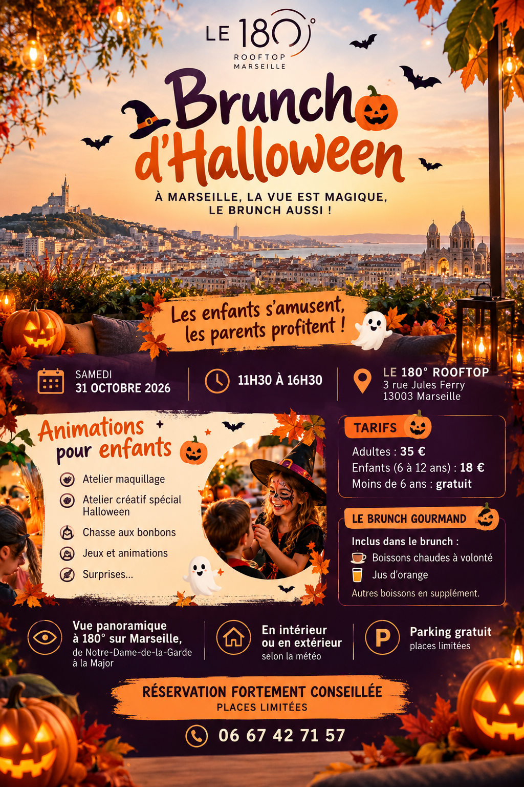Affiche Brunch d'Haloween